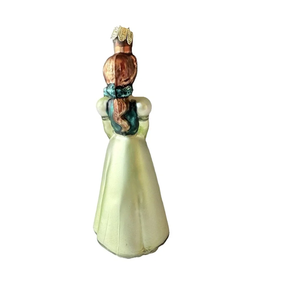 Vintage Disney Belle Glass Ornament Princess Christmas Decoration‎ Rare HTF